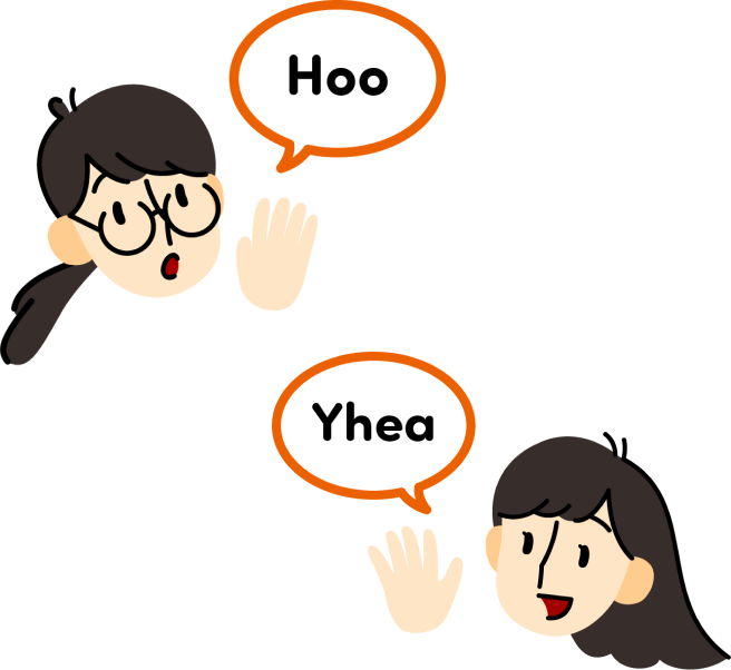 フーと言ってるイラスト